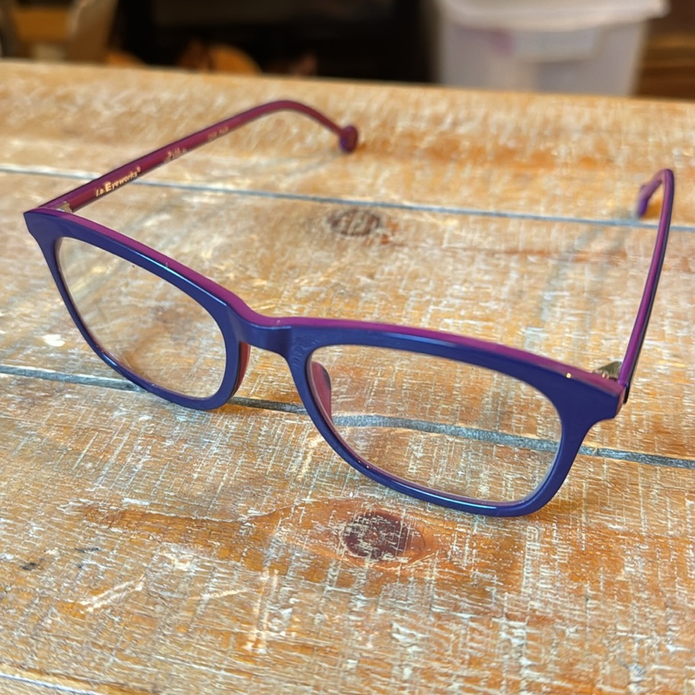 L.A. Eyeworks Basie Purple Glasses